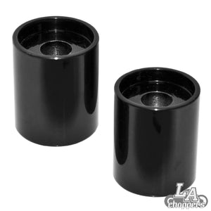 2" TALL RISER EXTENSIONS FOR 1.5" BARS BLACK UNIVERSAL