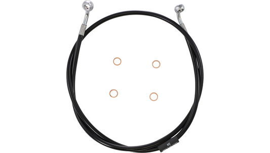 BRAKE LINE KIT BLACK VINYL FOR 12"-14" APE HANGERS