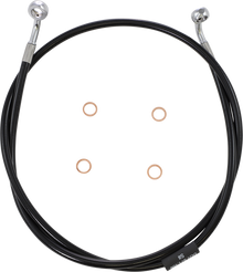 18-24 Softails Extended Non-ABS Brake Line for Single Disc Brakes