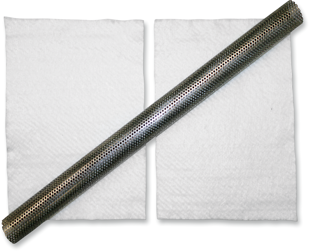 24" Universal Exhaust Baffle with Packing - 1-3/8"