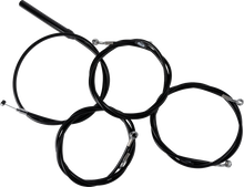 Complete Black Vinyl Braided Handlebar Cable/Brake Line Kit - Stock Handlebars - '23-'25 Touring - image 1