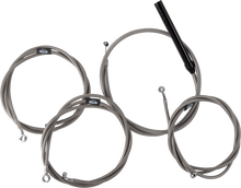 Complete Stainless Braided Handlebar Cable/Brake Line Kit - 12"-14" Handlebars - '23-'25 Touring - image 1