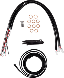 Complete Stainless Braided Handlebar Cable/Brake Line Kit - 12"-14" Handlebars - '23-'25 Touring - image 2