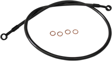 Scout Complete Stainless Braided Handlebar Cable/Brake Line Kit - 12"-14" Handlebars - Midnight