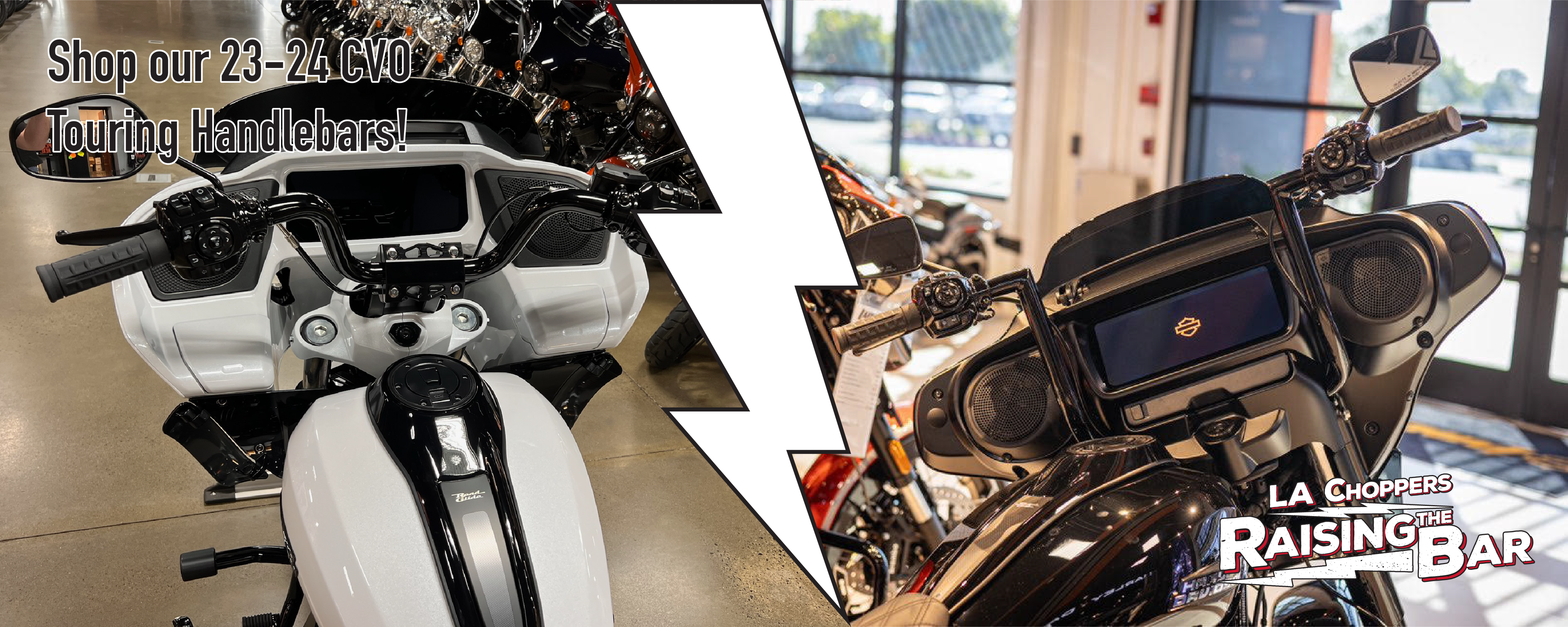 0662-0562 LAチョッパーズ LA Choppers ケーブルポン付キット 黒 17年以降 CVO ABS付 15-17インチ用 JP店