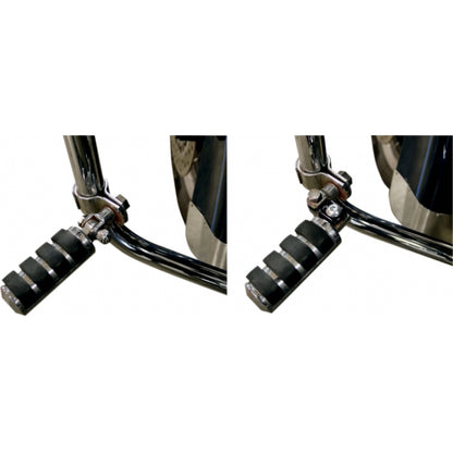 FOOTPEG RELOCATION CLEVIS KIT BLACK UNIVERSAL