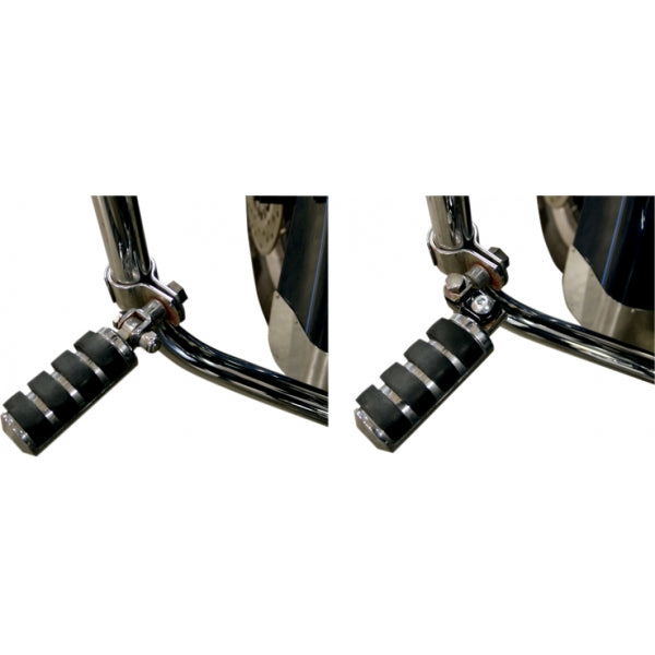 FOOTPEG RELOCATION CLEVIS KIT CHROME UNIVERSAL