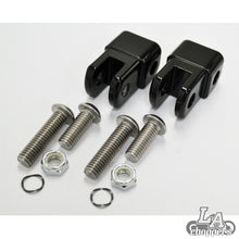 ADAPTERS FOR MALE MOUNT FOOTPEGS BLACK UNIVERSAL