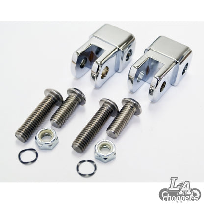ADAPTERS FOR MALE MOUNT FOOTPEGS CHROME UNIVERSAL