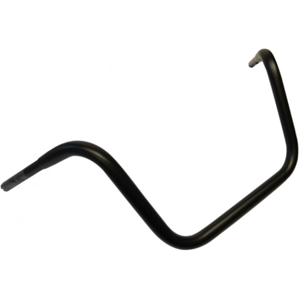 12" HEFTY APE HANGERS FLAT BLACK