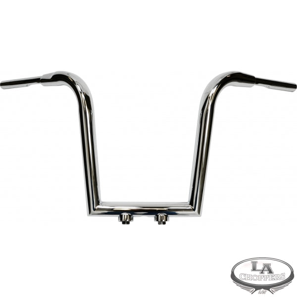 1 1/2" TREE HUGGER MITER CUT APE HANGER BARS 13" CHROME HD