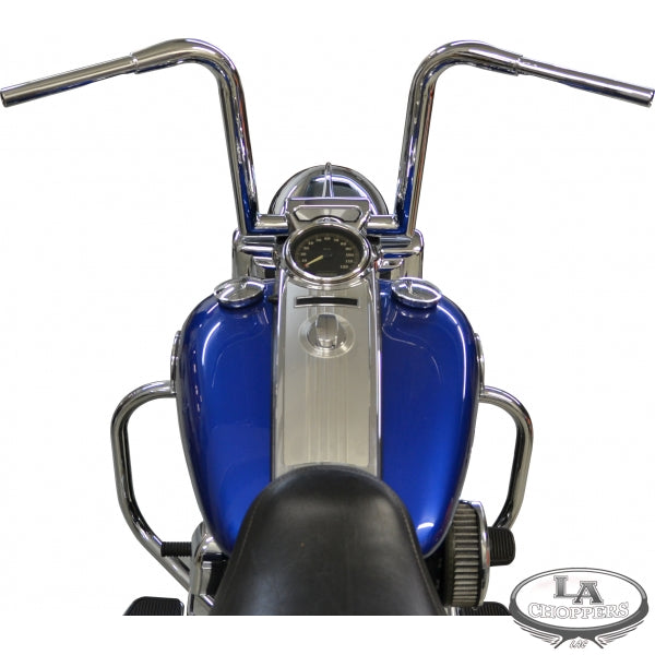 1 1/2" TREE HUGGER MITER CUT APE HANGER BARS 13" CHROME HD