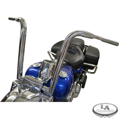 1 1/2" TREE HUGGER MITER CUT APE HANGER BARS 16" CHROME HD