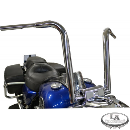 1 1/2" TREE HUGGER MITER CUT APE HANGER BARS 16" CHROME HD