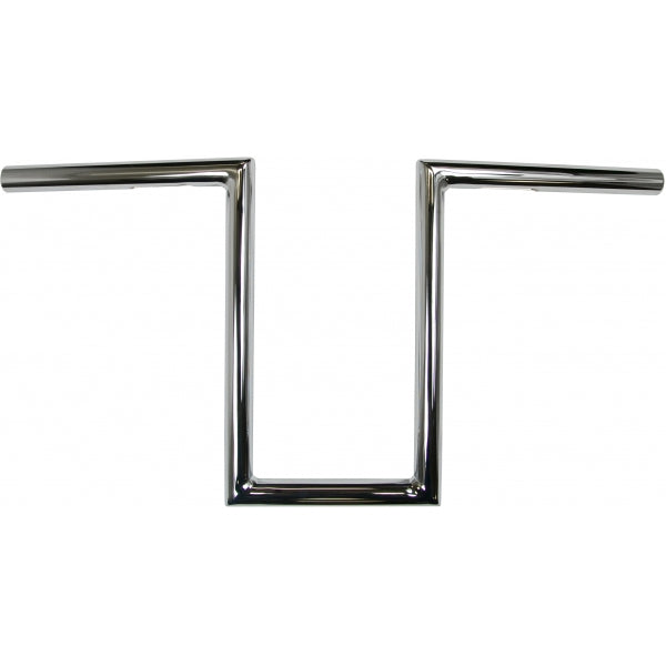 1" NARROW Z-BARS 12" RISE CHROME UNIVERSAL