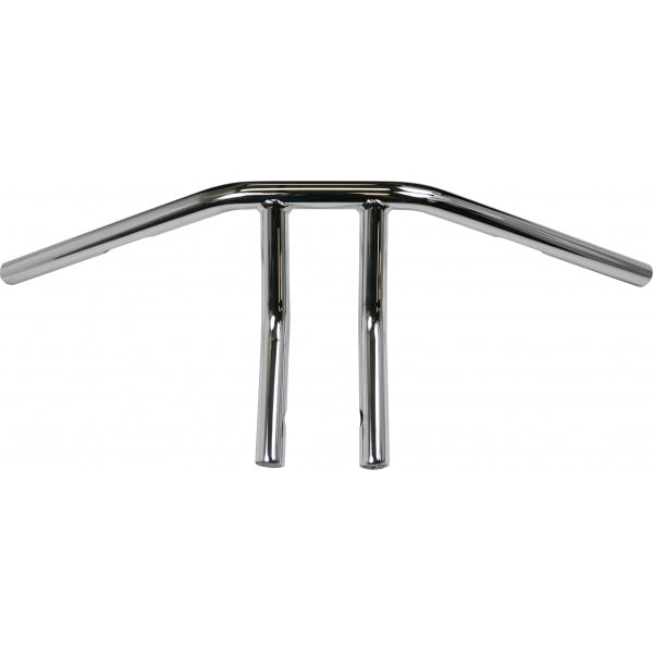 Lowbrow Customs T-Bars Handlebars - 10 inch Rise - 1 inch - Chrome