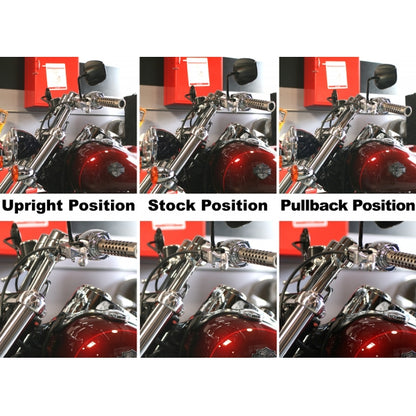 5 DEGREE-TRIPLE TREE RISER ANGLE ADAPTERS BLACK HD