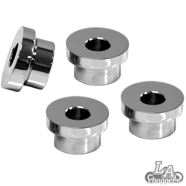 TEN DEGREE TRIPLE TREE RISER ANGLE ADAPTERS CHROME HD