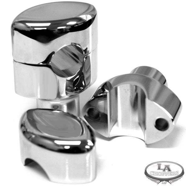 4 Piece Smooth Risers for 1" and 1-1/4" Handlebars