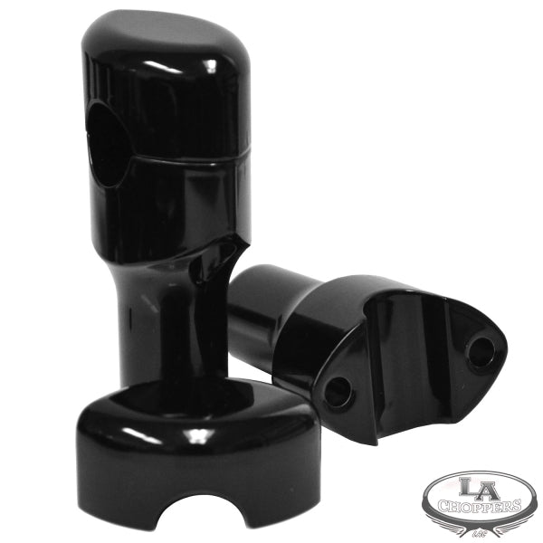 RISERS SMOOTHR FOR 1" HANDLEBARS 3" RISE BLACK UNIVERSAL