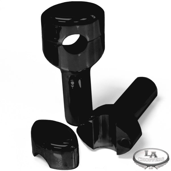 RISERS SMOOTHR FOR 1" HANDLEBARS 4" RISE BLACK UNIVERSAL