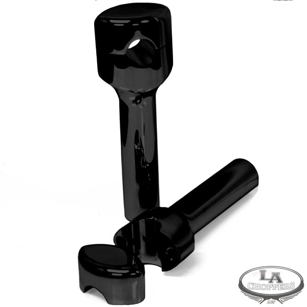 RISERS SMOOTHR FOR 1" HANDLEBARS 6" RISE BLACK UNIVERSAL