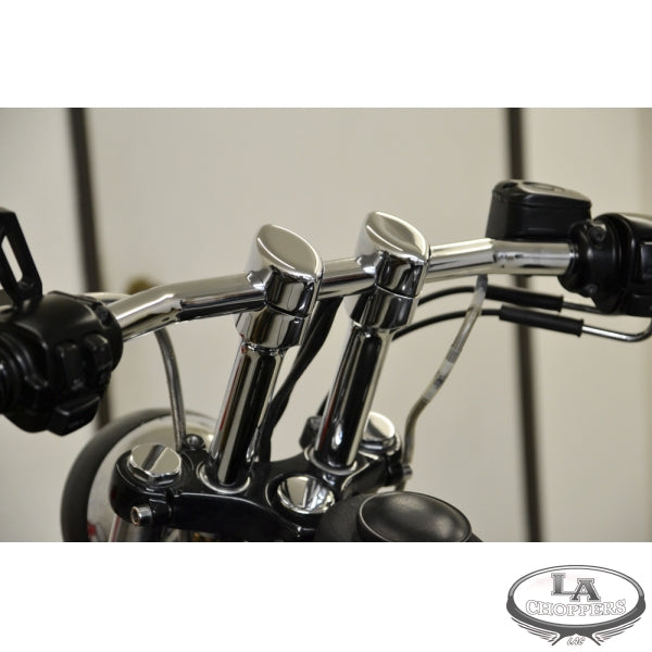 RISERS SMOOTH FOR 1" HANDLEBARS 6" RISE CHROME UNIVERSAL