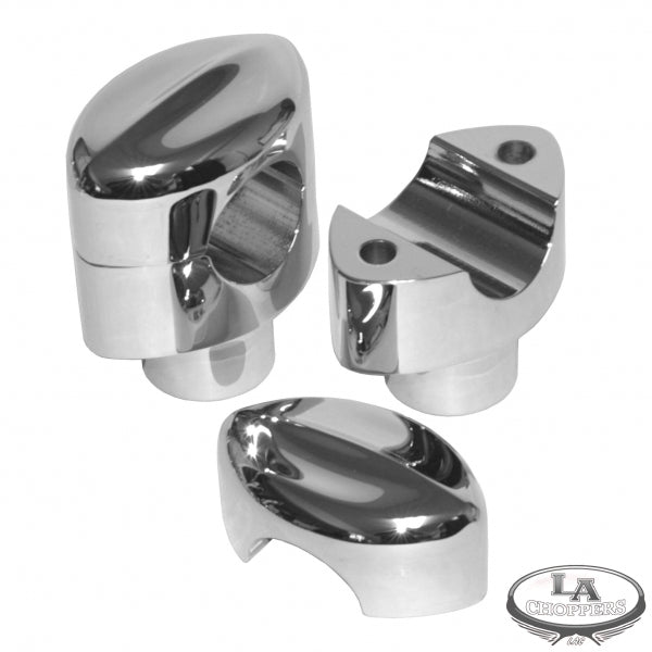 MOHAWK HEFTY RISERS FOR 1 1/4" HANDLEBARS 1.5" RISE CHROME UNIVERSAL