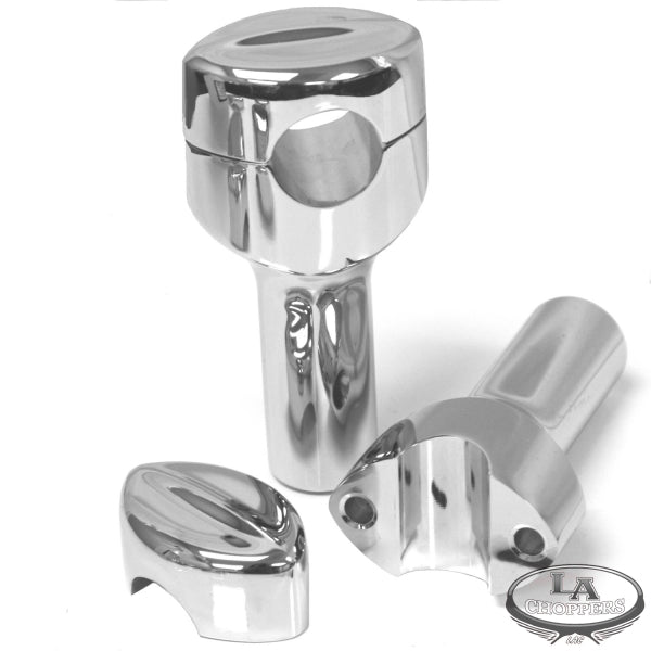 MOHAWK HEFTY RISERS FOR 1 1/4" HANDLEBARS 4" RISE CHROME UNIVERSAL