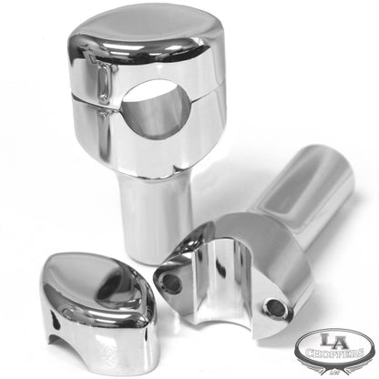 4 Piece Smooth Risers for 1" and 1-1/4" Handlebars
