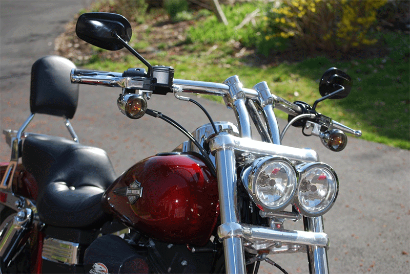 4 Piece Smooth Risers for 1" and 1-1/4" Handlebars