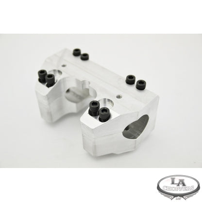 Raw Handlebar Clamps for Road Kings and Road Glides