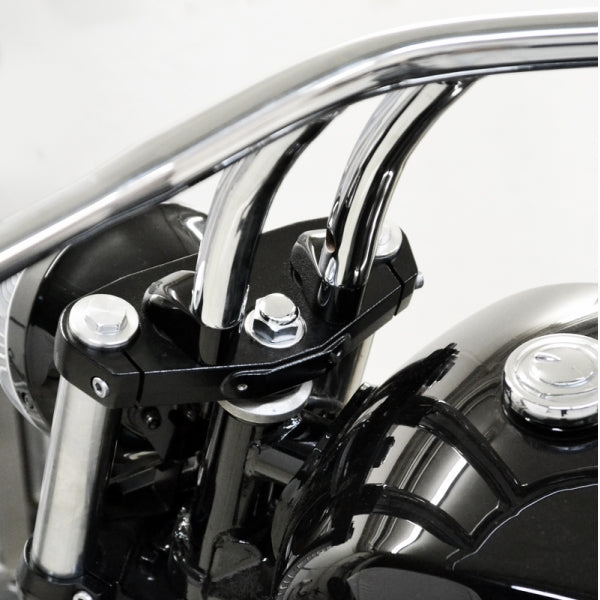 1" PULLBACK RISER EXTENSIONS - BLACK