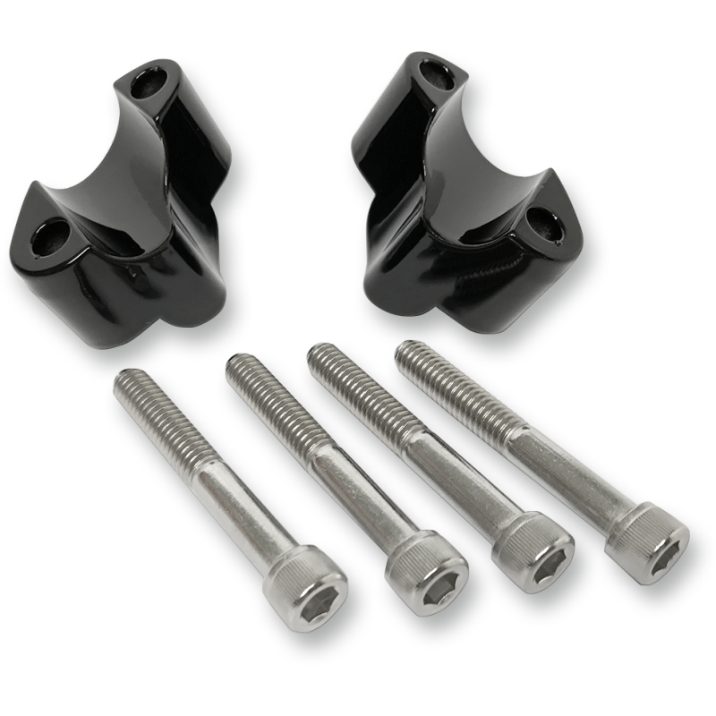 HANDLEBAR RISER / 25,4 MM (1") / BLACK-GLOSS / ALUMINUM