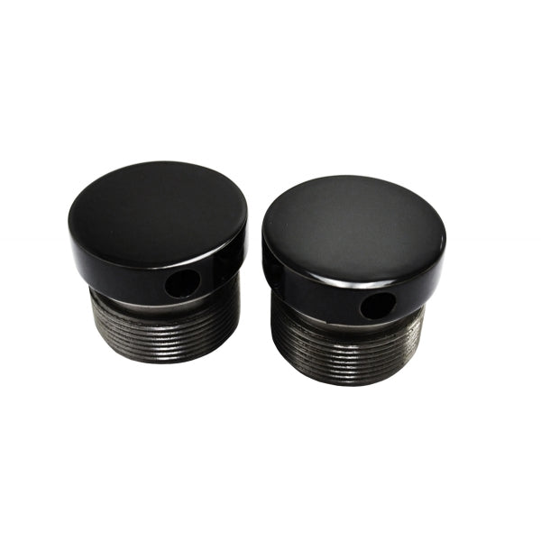 39MM FLUSH MOUNT FORK CAPS - BLACK