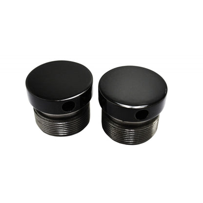 39MM FLUSH MOUNT FORK CAPS - BLACK