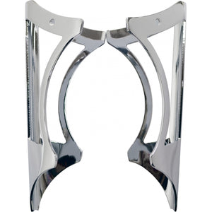 LARGE CLAMP ON GUSSET WINDOW FOR 1" BARS - CHROME