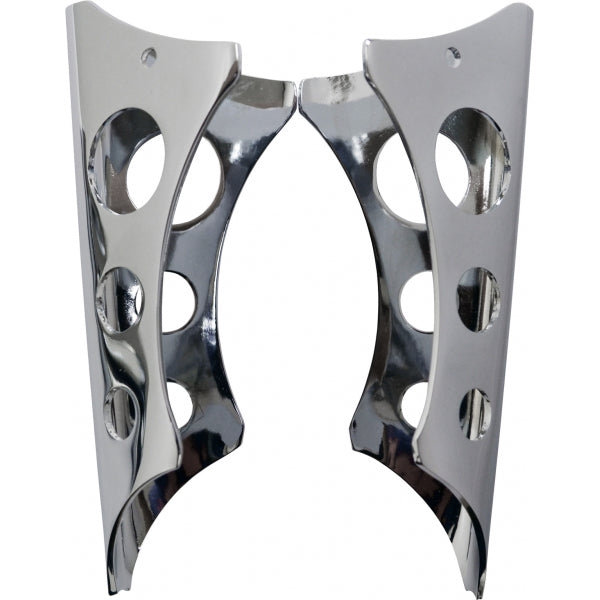 LARGE CLAMP ON GUSSET WITH HOLES FOR 1.25" BARS - CHROME