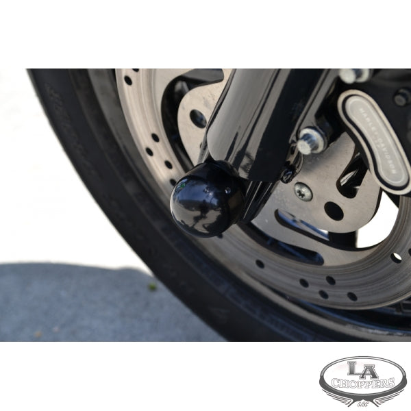 AXLE CAPS-DOME BLACK FOR HD