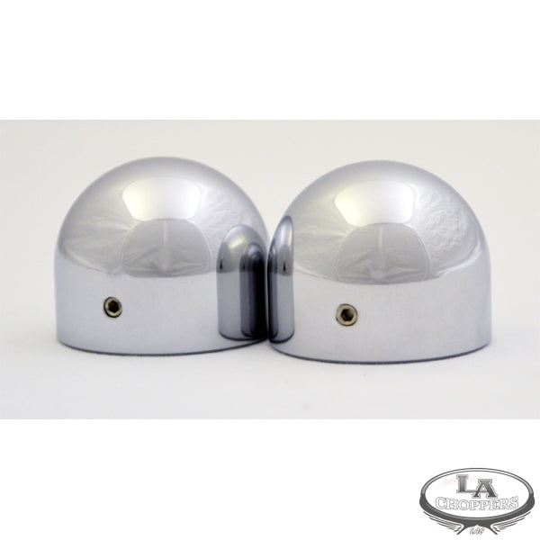 AXLE CAPS-DOME CHROME FOR HD