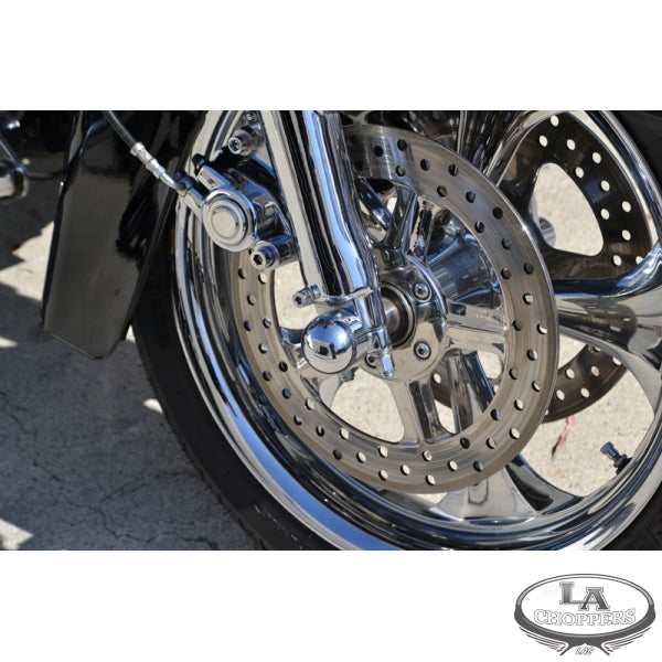 AXLE CAPS-DOME CHROME FOR HD