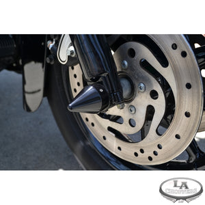 AXLE CAPS-SPIKE BLACK FOR HD