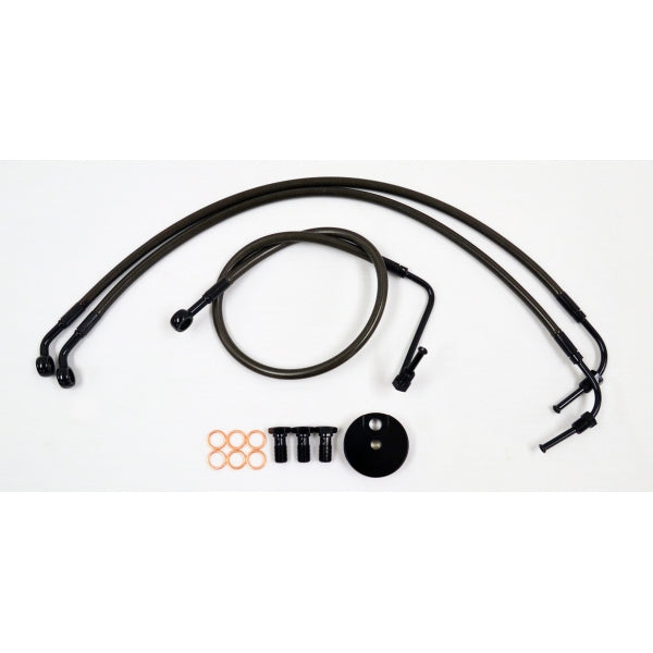 BRAKE LINE 15"-17" APE KIT MIDNIGHT SERIES  BLACK