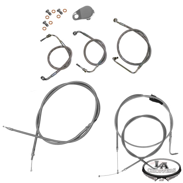 96-07 FLHR/FLTR Road Glide/Road King Complete Handlebar Cable Kit (NON-ABS)