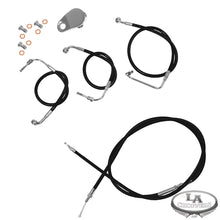 CABLE KIT 12-14" APE BAR LENGTH STAINLESS STEEL BLACK COATED FOR NON ABS HD