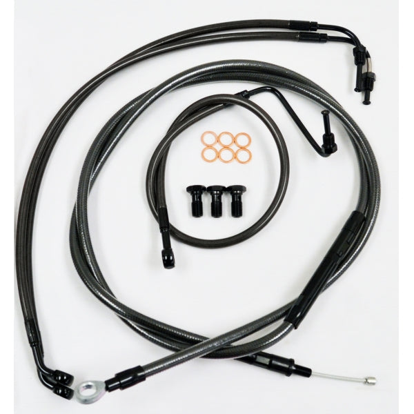 CABLE AND BRAKE LINE KIT MIDNIGHT BLACK FOR 12