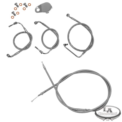 08-13 FLHR/FLTR Road Glide/Road King Complete Handlebar Cable Kit (NON-ABS)