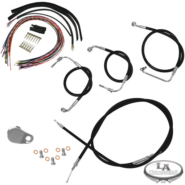 08-13 FLHR/FLTR Road Glide/Road King Complete Handlebar Cable Kit (NON-ABS)