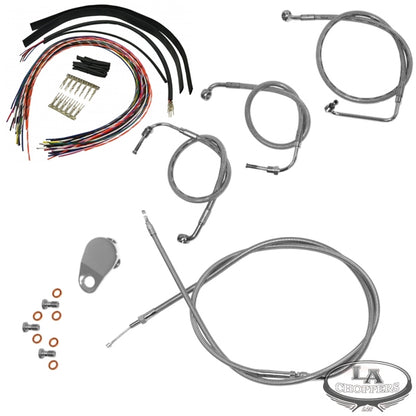 08-13 FLHR/FLTR Road Glide/Road King Complete Handlebar Cable Kit (NON-ABS)
