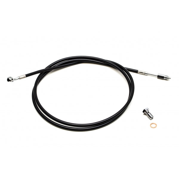 BLACK VINYL CVO CLUTCH CABLE FOR BEACH BARS / STOCK LENGTH